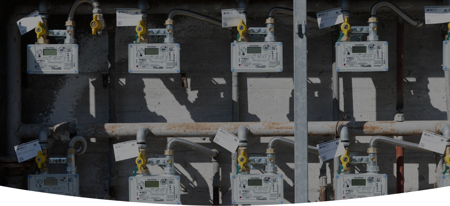 contatori del gas di un palazzo
