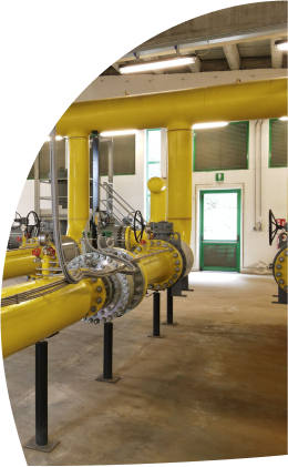 tubatura gas in azienda